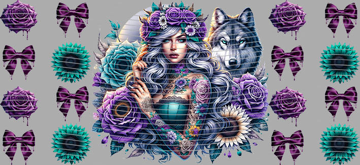 16oz Sunflower Girl-SU-516